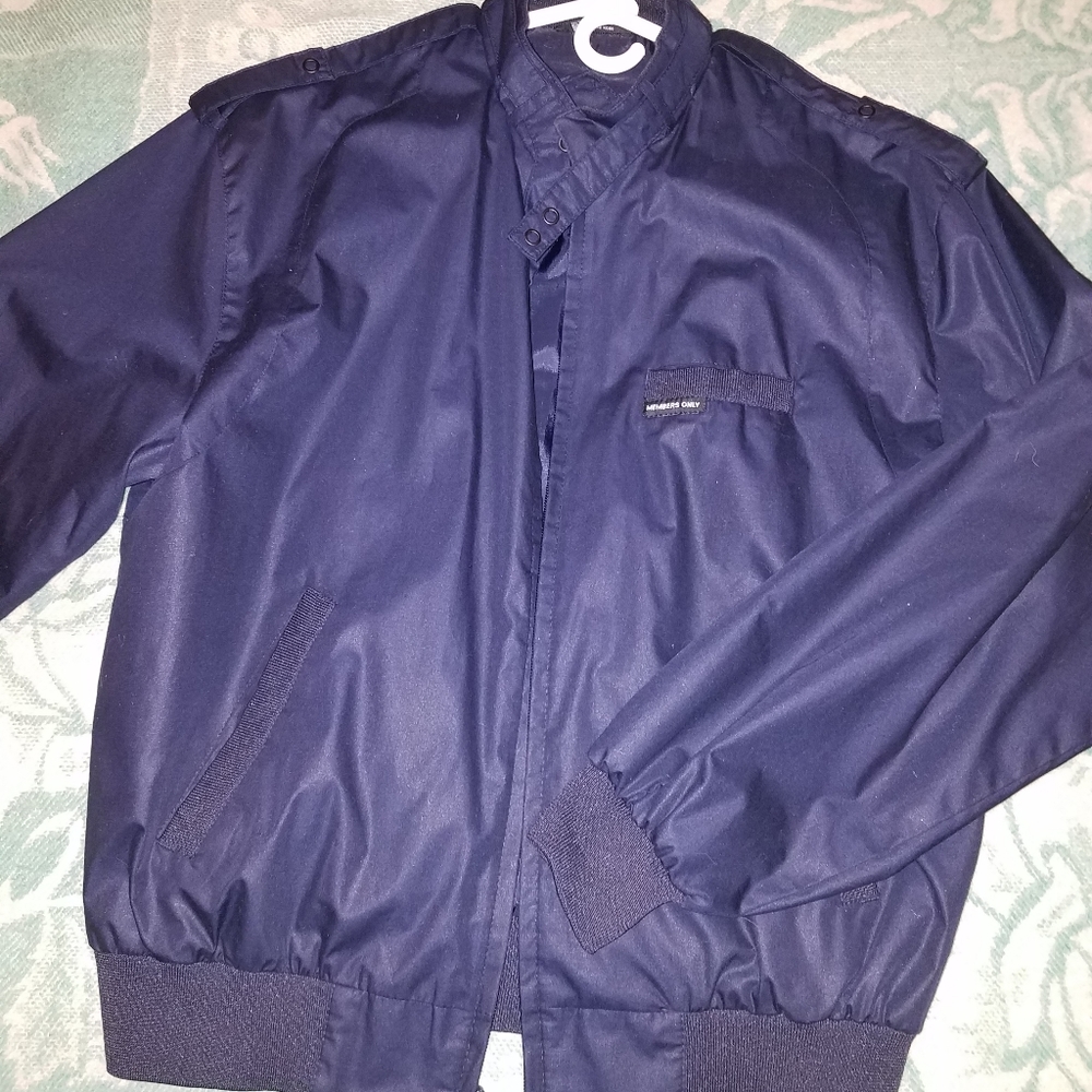 Members Only Jacket M, Dark Blue Men's.